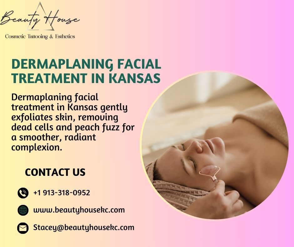 Dermaplaning facial treatment in Kansas