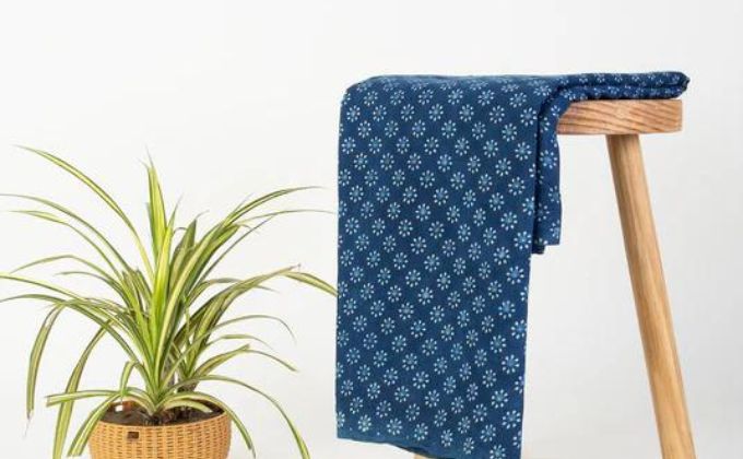 Indigo fabric