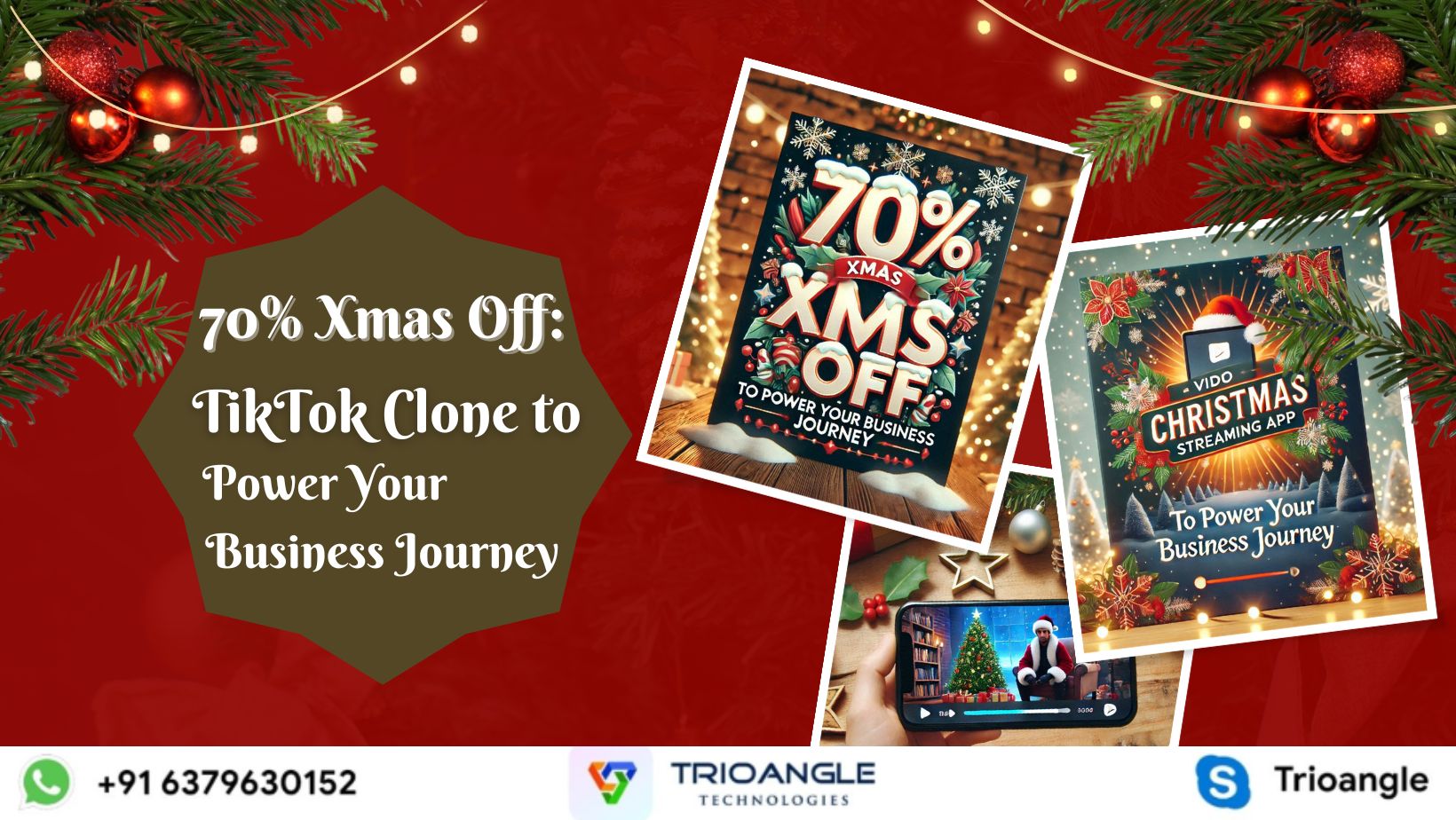 70% Xmas Off TikTok Clone to Power Your Business Journey