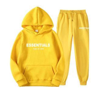 Essentials-Hoodie-Yellow-TrackSuit