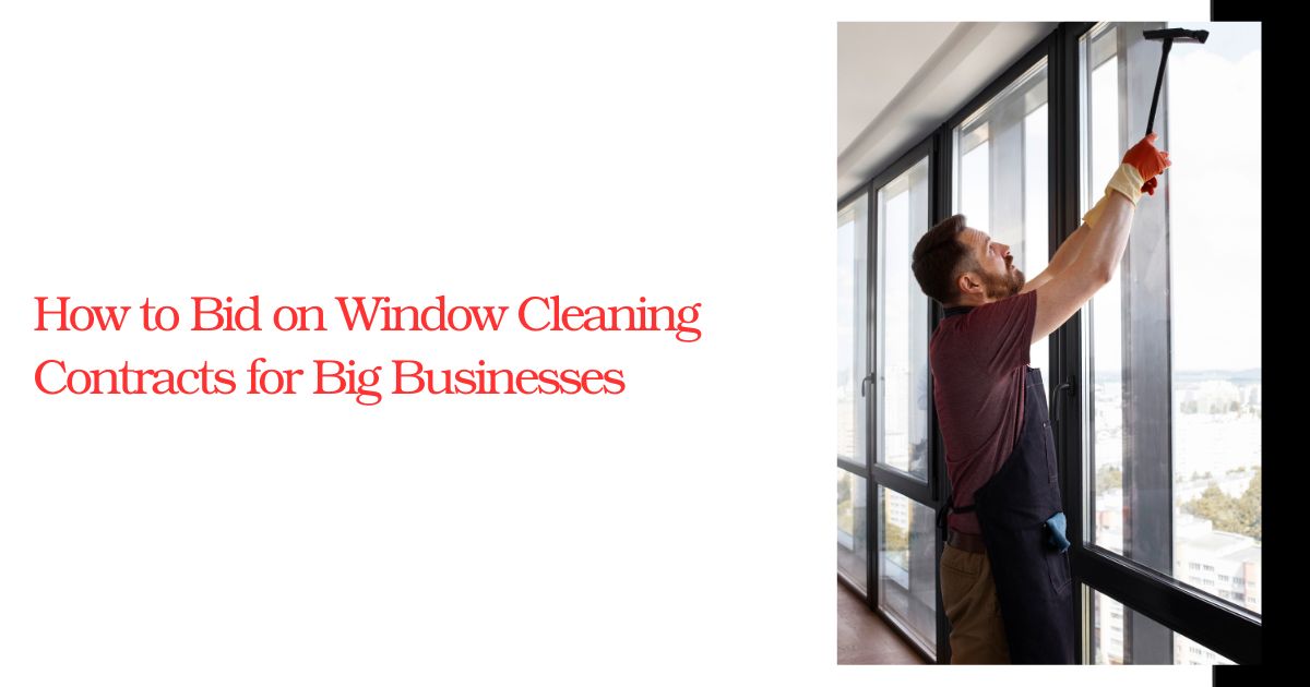 How to Bid on Window Cleaning Contracts for Big Businesses