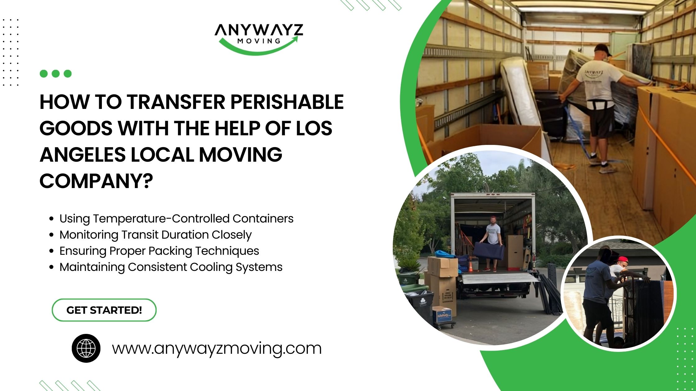 How to Transfer Perishable Goods with the Help of Los Angeles Local Moving Company